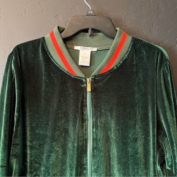 K. Jordan Women's green Long Sleeve Jacket Size: 1X - Picture 2 of 7